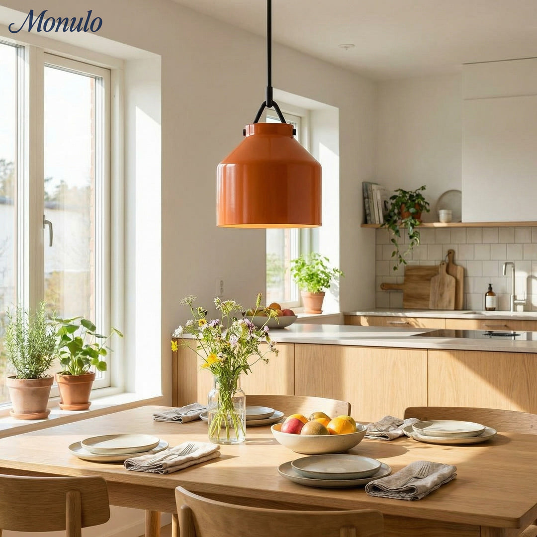 Hanton Nordic Metal Morandi Metal Pendant Light - Nordic Minimalist Fixture Light