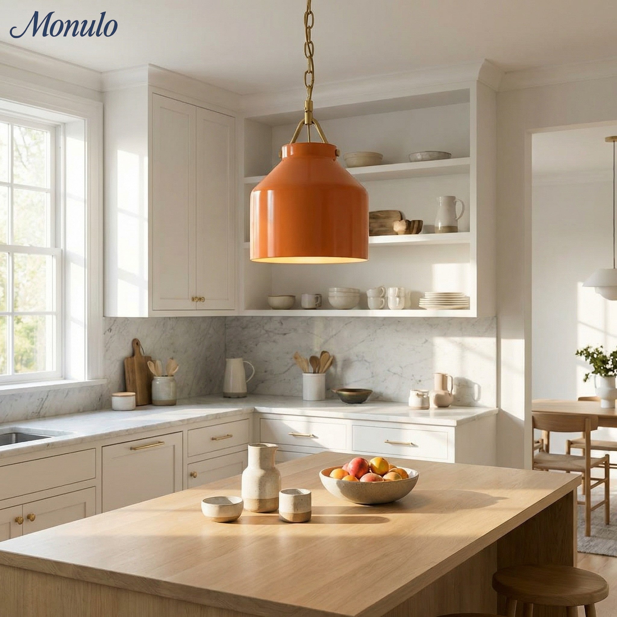 Hanton Nordic Metall Henry Pendelleuchte - Minimalistischer Glas- und Metallschirm