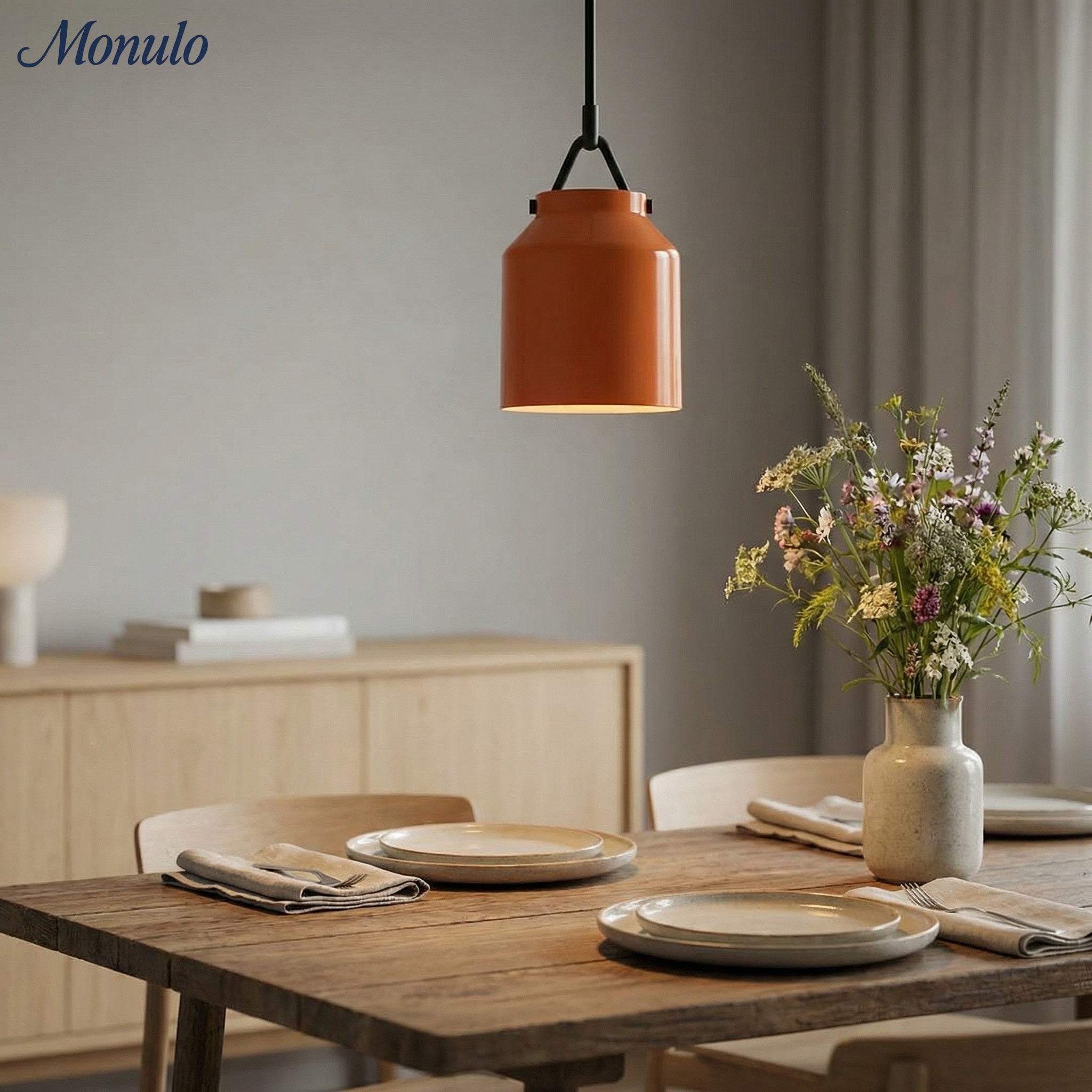 Hanton Nordic Metall Henry Pendelleuchte - Minimalistischer Glas- und Metallschirm