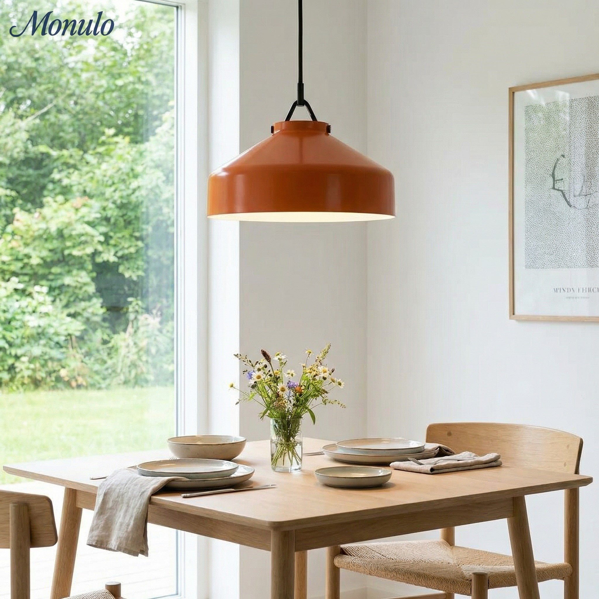 Hanton Nordic Metall Henry Pendelleuchte - Minimalistischer Glas- und Metallschirm