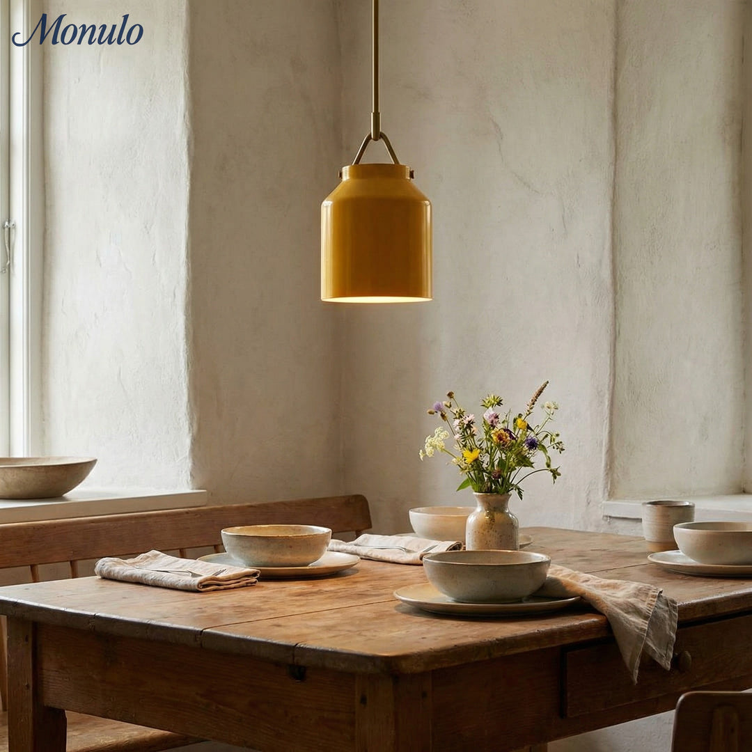 Hanton Nordic Metal Morandi Metal Pendant Light - Nordic Minimalist Fixture Light