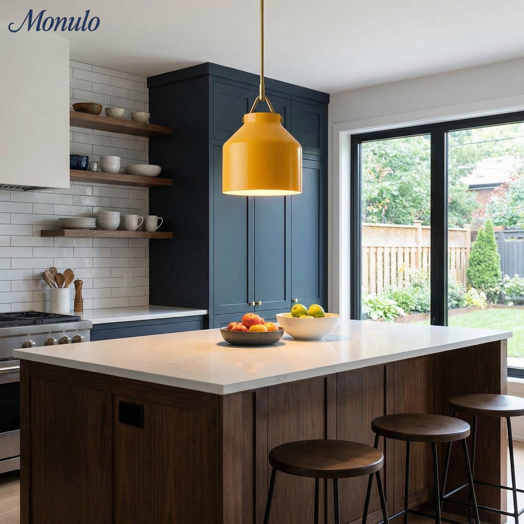 Hanton Nordic Metall Henry Pendelleuchte - Minimalistischer Glas- und Metallschirm