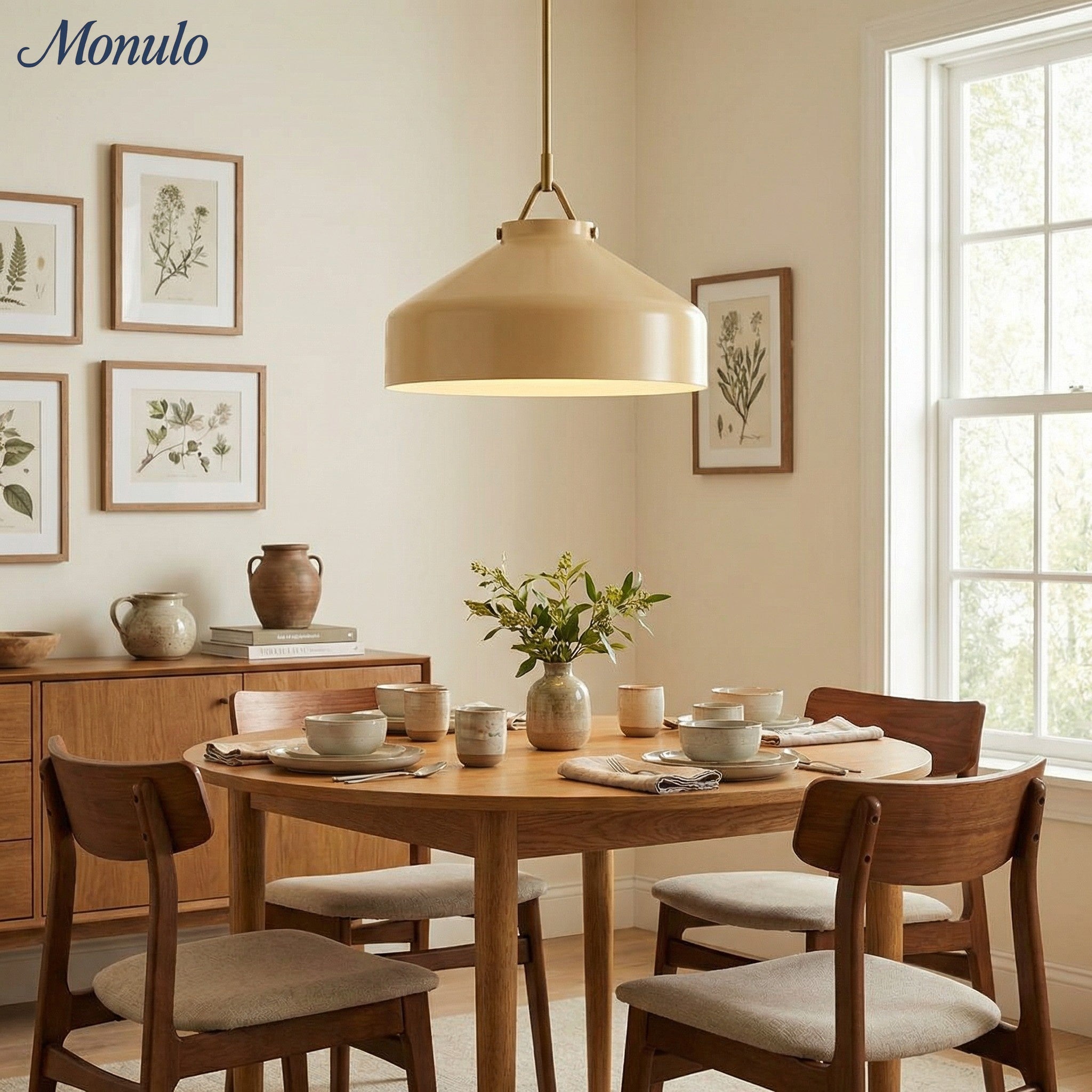 Hanton Nordic Metall Henry Pendelleuchte - Minimalistischer Glas- und Metallschirm