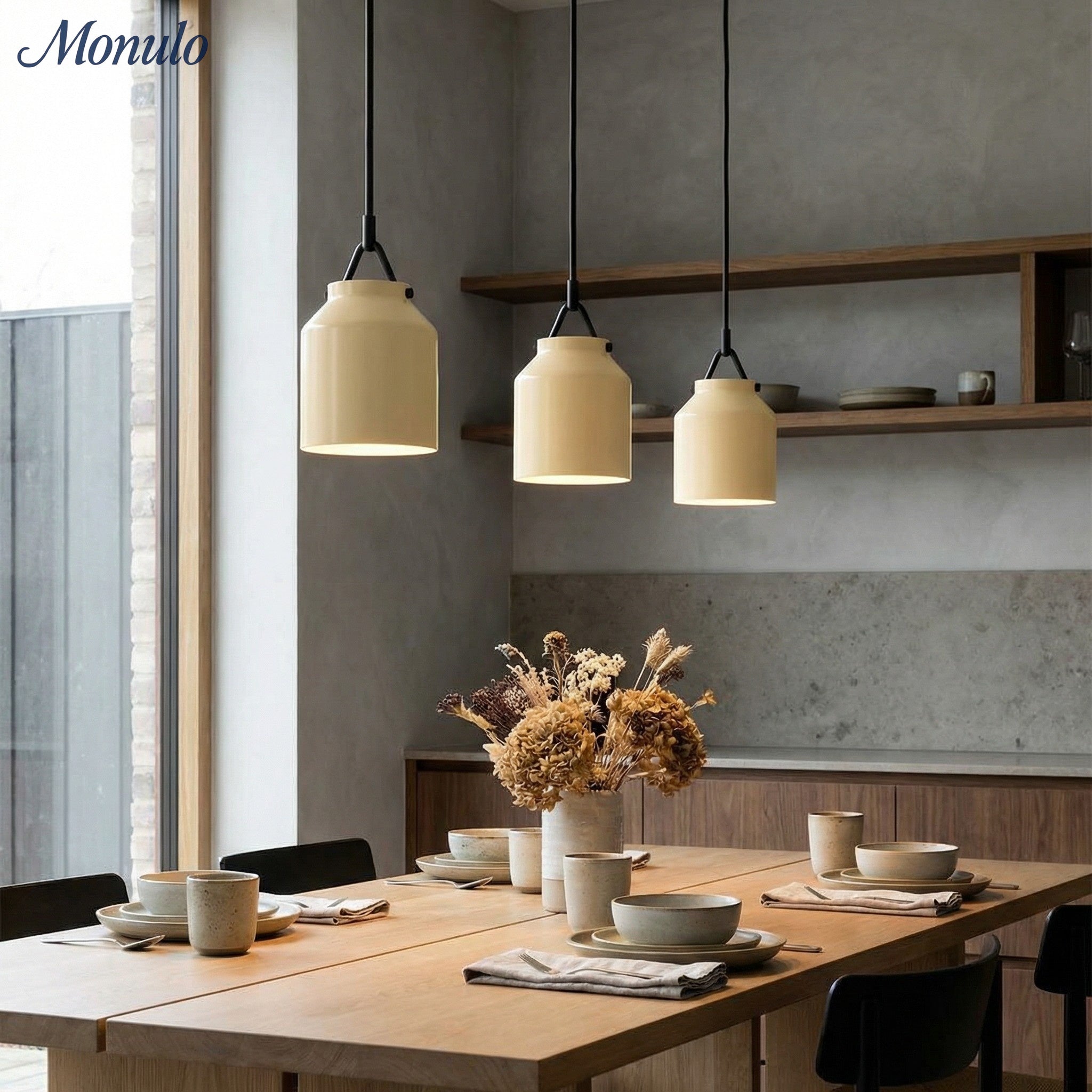 Hanton Nordic Metall Henry Pendelleuchte - Minimalistischer Glas- und Metallschirm