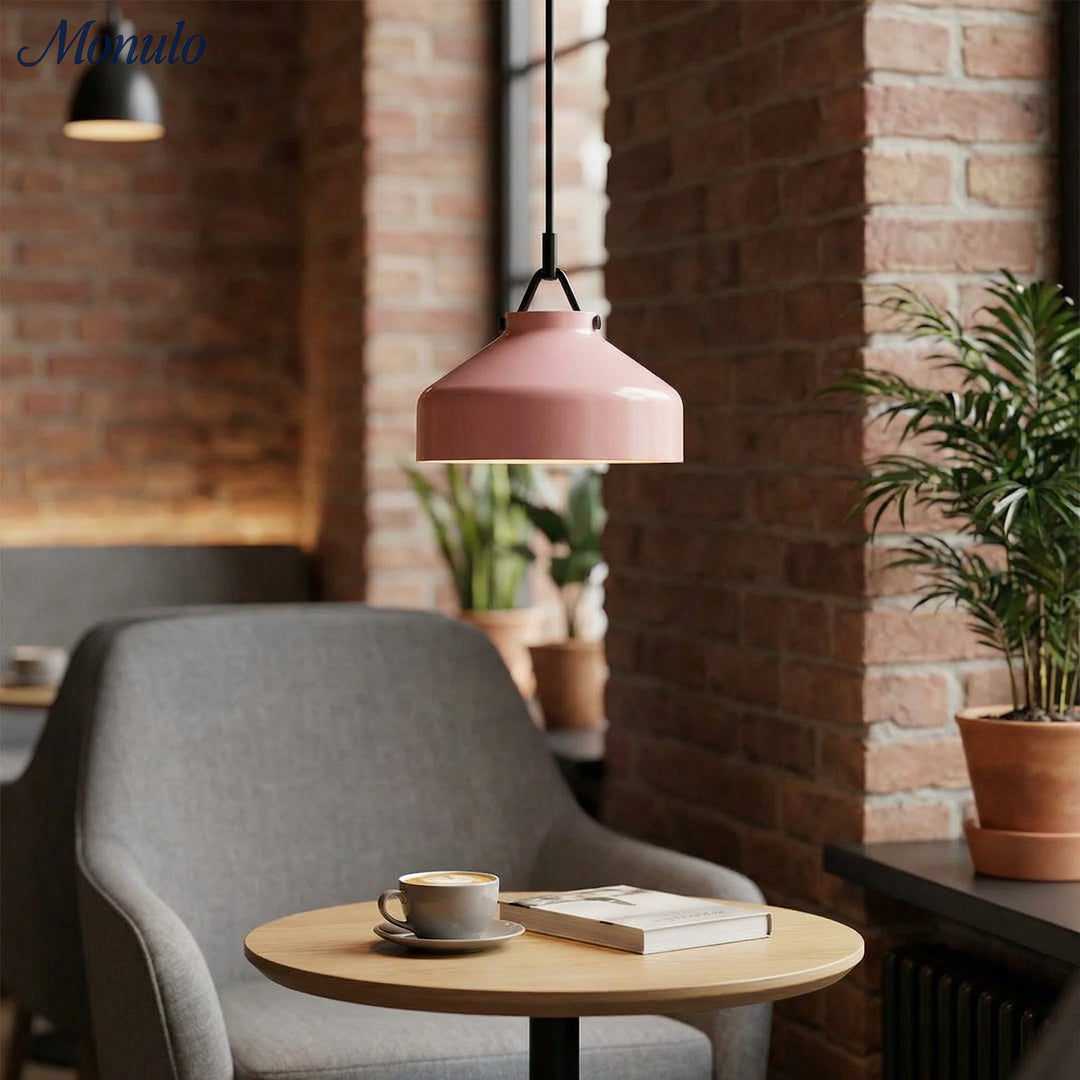 Hanton Nordic Metal Morandi Metal Pendant Light - Nordic Minimalist Fixture Light