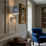 Load image into Gallery viewer, Rowan Drum Shade Wall Sconce – Fabric Sconce Light for Cozy Cottage Lighting