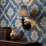 Load image into Gallery viewer, Rowan Drum Shade Wall Sconce – Fabric Sconce Light for Cozy Cottage Lighting