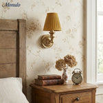 Load image into Gallery viewer, Rowan Drum Shade Wall Sconce – Fabric Sconce Light for Cozy Cottage Lighting