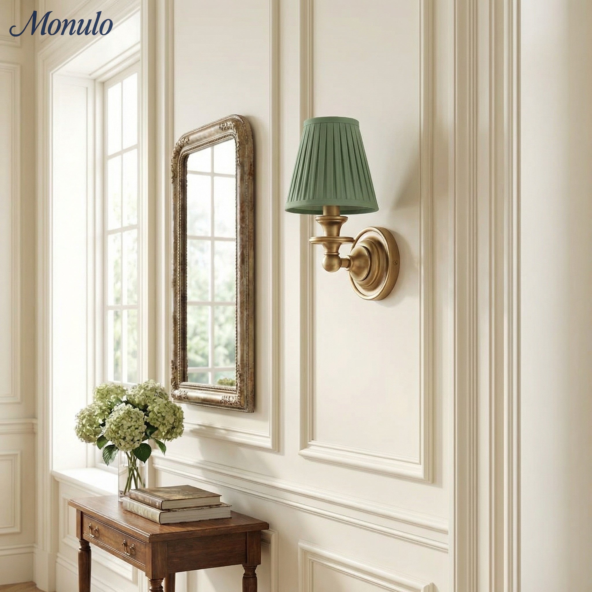 Rowan Drum Shade Wandlampe – Stoff-Wandleuchte für gemütliche Landhausbeleuchtung