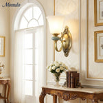 Load image into Gallery viewer, Rowan Classic Fabric Shade Sconce – Ceramic Wall Light for Hallway or Bedroom