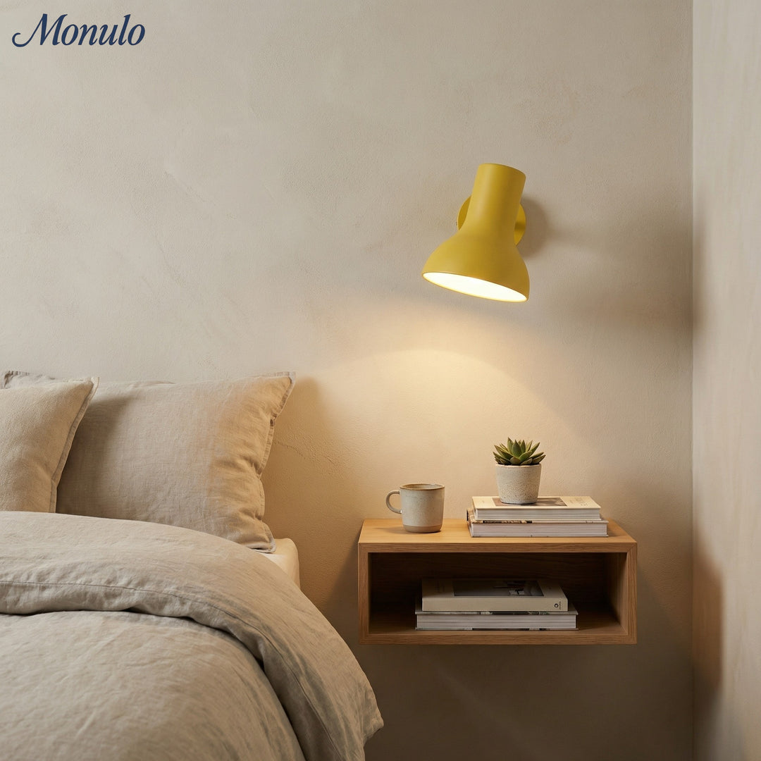 Lámpara de Pared Ajustable de Metal Mate Modryx - Aplique de Pared Moderno y Minimalista para Pared Destacada de Sala de Estar