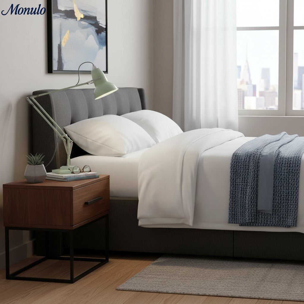 Lampe de bureau réglable Modryx - Métal industriel ancien pour bureau et chambre