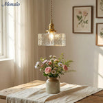 Cargar imagen en el visor de la Galería, Lámpara colgante tradicional vintage de hierro con una luz, cuadrada, rectangular y ondulada, para sala de estar.