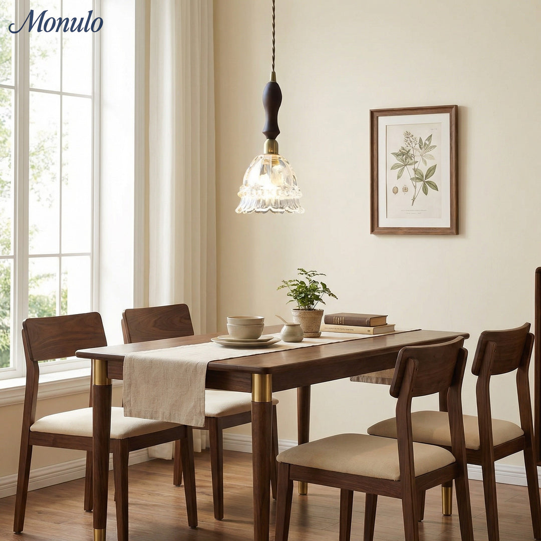 Lámpara colgante de cristal estilo medusa pastoral francesa M38