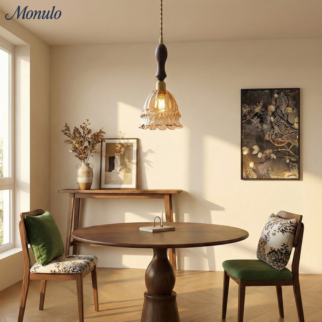 Lámpara colgante de cristal estilo medusa pastoral francesa M38