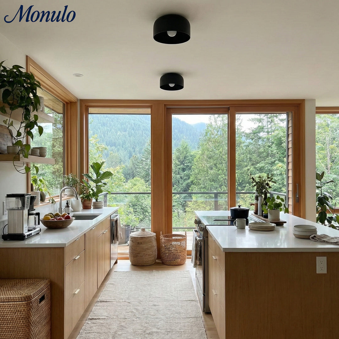 Scandinavian Ceiling Light – Minimalist Bowl Fixture for Modern Interiors