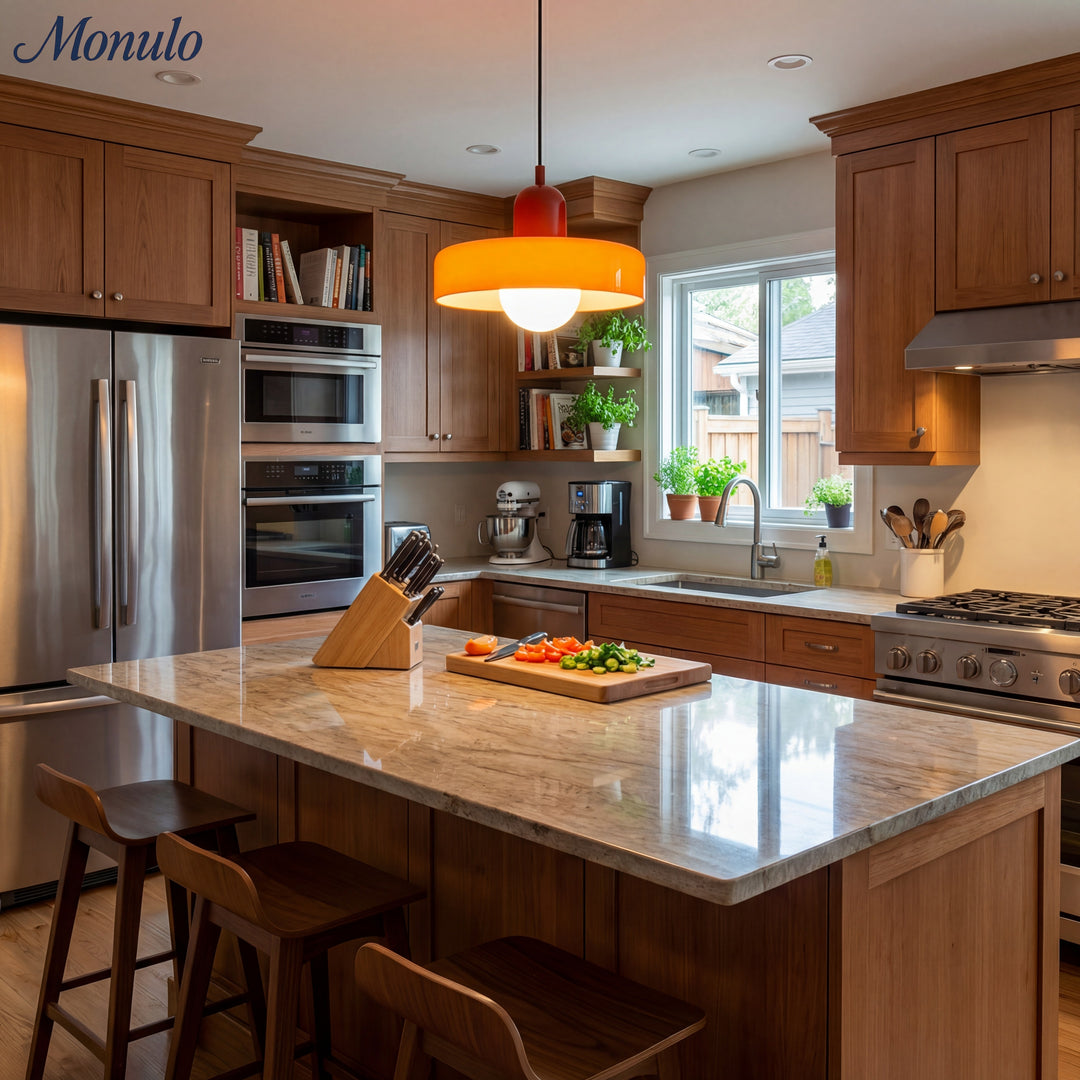 Verdoma Morandi Scheiben-Glas-Hängeleuchte für modernes Ess- und Wohnzimmer