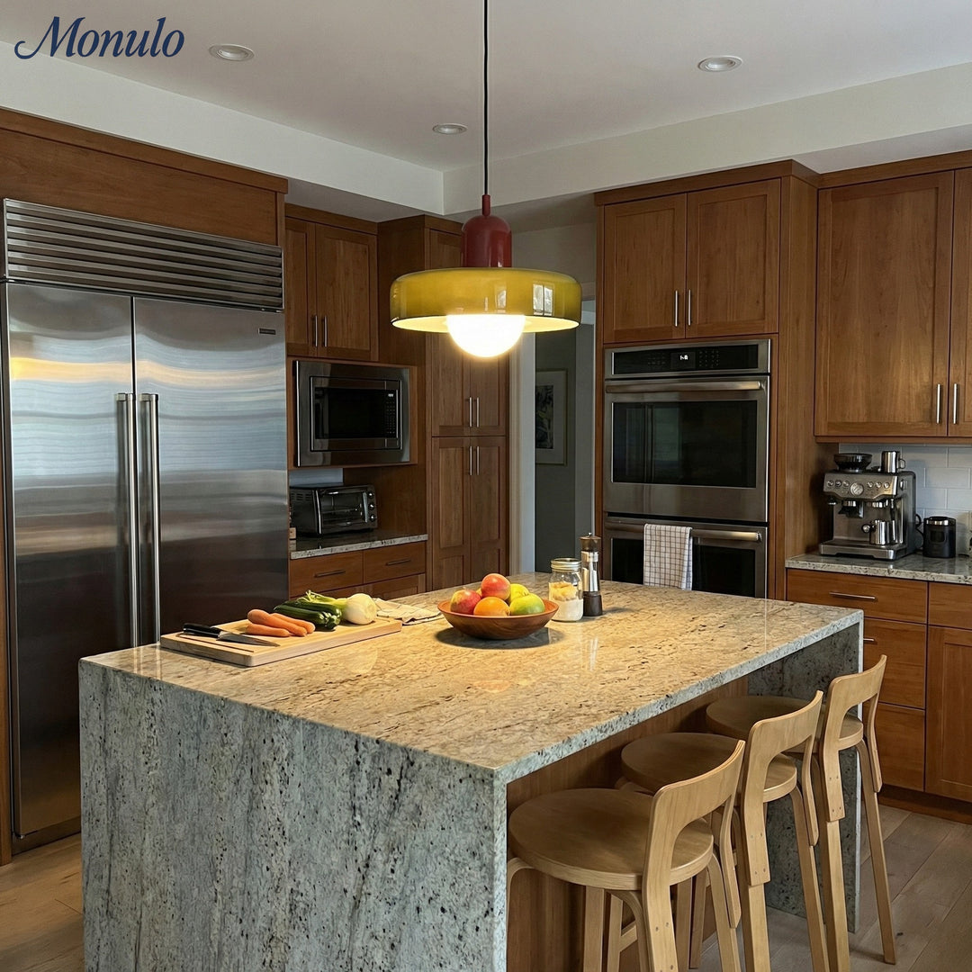 Verdoma Morandi Scheiben-Glas-Hängeleuchte für modernes Ess- und Wohnzimmer