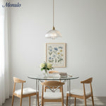 Cargar imagen en el visor de la Galería, Lámpara Colgante de Vidrio Texturizado Estilo Mid Century Modern de Verdoma - Estilo Vintage para Comedor