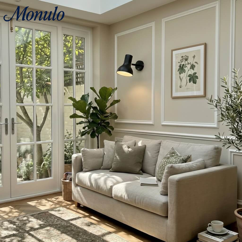 Lámpara de Pared Ajustable de Metal Mate Modryx - Aplique de Pared Moderno y Minimalista para Pared Destacada de Sala de Estar