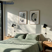 Lámpara de Pared Ajustable de Metal Mate Modryx - Aplique de Pared Moderno y Minimalista para Pared Destacada de Sala de Estar