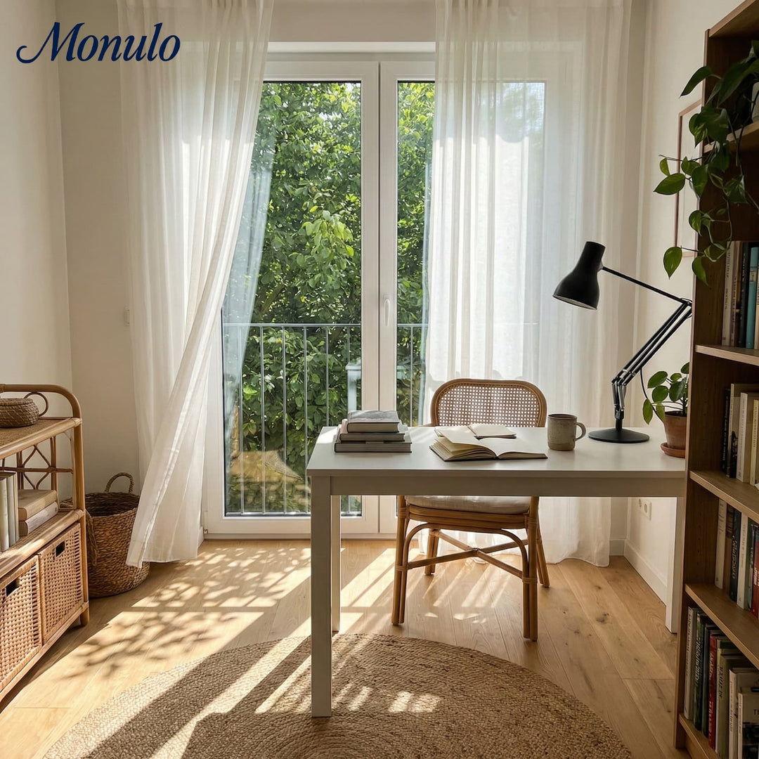 Modryx Modern Pivoting Desk Lamp with Clean Lines - Minimal Task Light for Office Desk and Nightstand