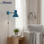 Cargar imagen en el visor de la Galería, Lámpara de Pared Ajustable de Metal Mate Modryx - Aplique de Pared Moderno y Minimalista para Pared Destacada de Sala de Estar