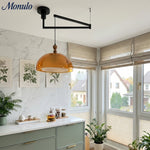Load image into Gallery viewer, Sunset Afterglow Sunset Medieval Pendant Light with French Acrylic Shade for Dining Room and Foyer
