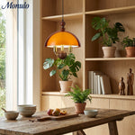 Load image into Gallery viewer, Sunset Afterglow Sunset Medieval Pendant Light with French Acrylic Shade for Dining Room and Foyer