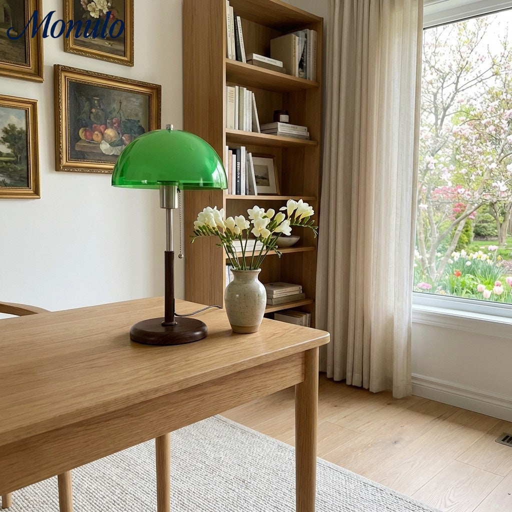 Sunset Afterglow Modern Accent Table Lamp - Retro Styling Lamp for Bedroom or Office