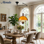 Load image into Gallery viewer, Sunset Afterglow Sunset Medieval Pendant Light with French Acrylic Shade for Dining Room and Foyer