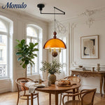 Load image into Gallery viewer, Sunset Afterglow Sunset Medieval Pendant Light with French Acrylic Shade for Dining Room and Foyer