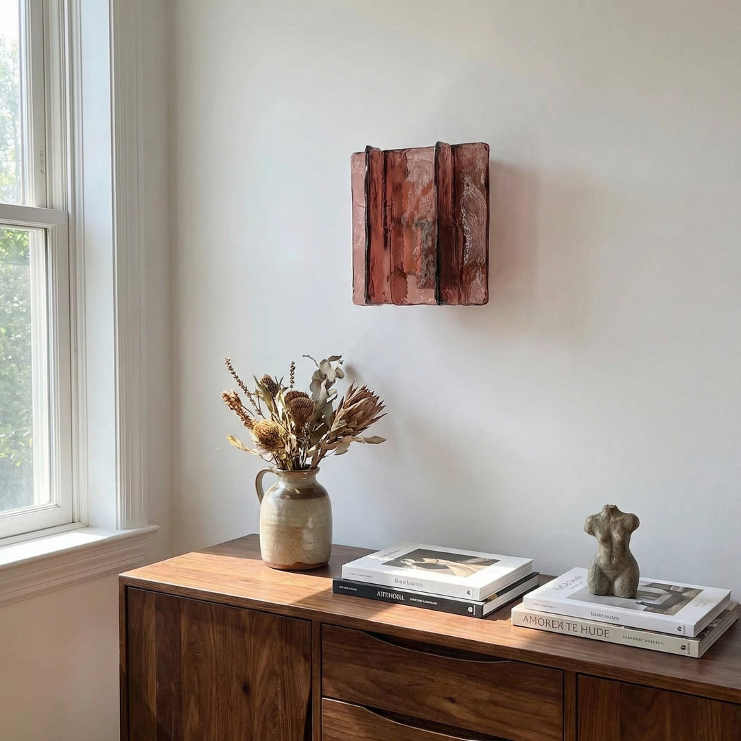 Lámpara de pared arquitectónica Verdura con diseño de panel de vidrio