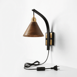 Load image into Gallery viewer, Camber Arc Wood Plug-In Wall Light - product image 7