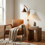 Load image into Gallery viewer, Camber Arc Wood Plug-In Wall Light - product image 4