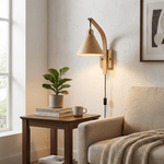Load image into Gallery viewer, Camber Arc Wood Plug-In Wall Light - product image 2