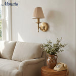 Load image into Gallery viewer, Tela Timeless Transitional Wall Lamp with Fabric Shade for Bedroom Dining Room
