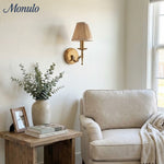 Load image into Gallery viewer, Tela Timeless Transitional Wall Lamp with Fabric Shade for Bedroom Dining Room