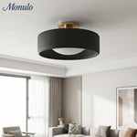 Load image into Gallery viewer, Cerova Porcelain Flush Mount Ceiling Light – Modern Low-Profile Fixture