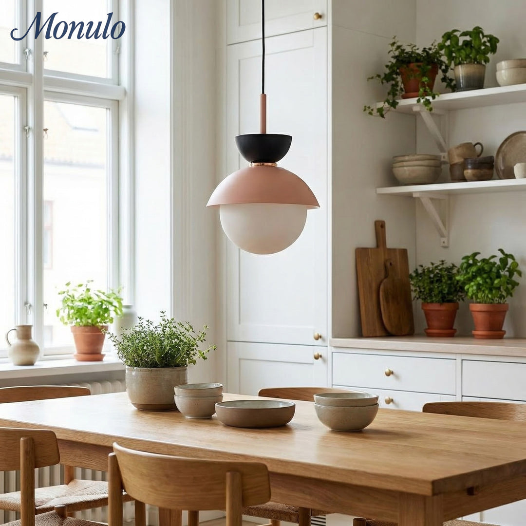 Frovela Minimalistische Nordische Macaron Pendelleuchte für Esszimmer & Gemütliche Ecken