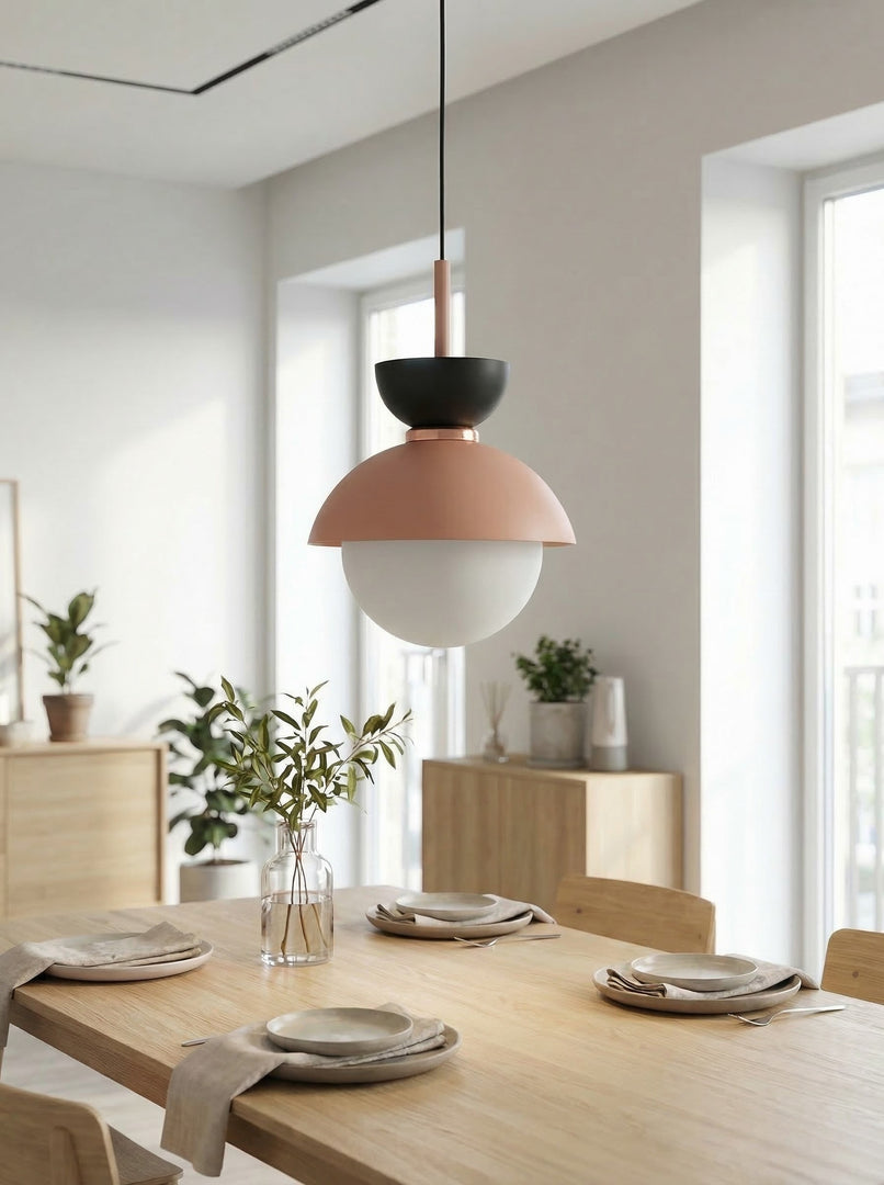 Frovela Minimalistische Nordische Macaron Pendelleuchte für Esszimmer & Gemütliche Ecken