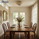 Charger l'image dans la visionneuse de galerie, Plafonnier semi-encastré Elumina Silk avec abat-jour en métal et tissu – Idéal pour le salon et la chambre à coucher