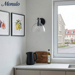 Bild in Gallery-Viewer laden, Glavira Recycelte Glas Wandlampe - Modernes Badezimmer Waschtischlicht