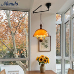 Load image into Gallery viewer, Sunset Afterglow Sunset Medieval Pendant Light with French Acrylic Shade for Dining Room and Foyer