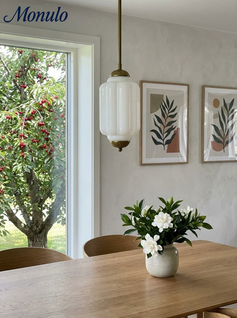 Vintage Glas Eloise Pendelleuchte