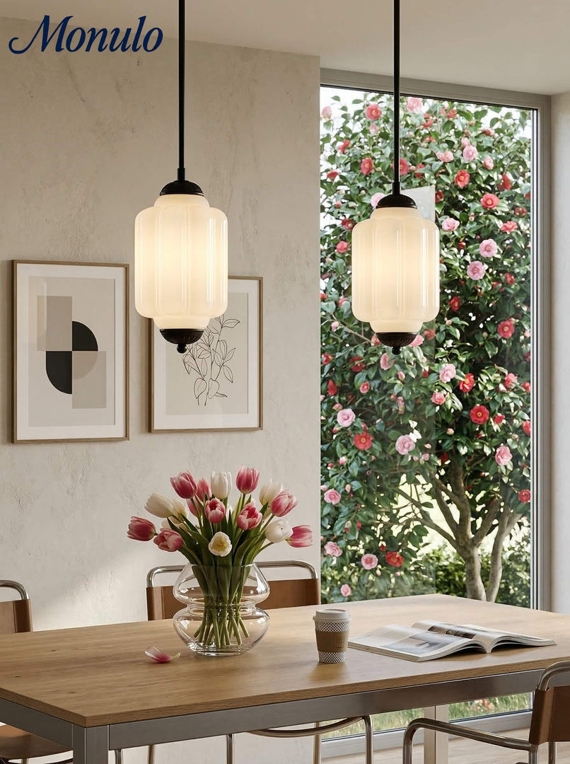 Vintage Glas Eloise Pendelleuchte