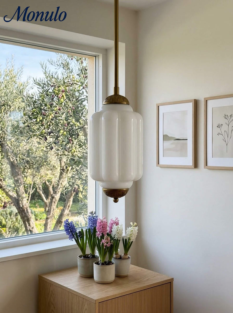 Vintage Glas Eloise Pendelleuchte