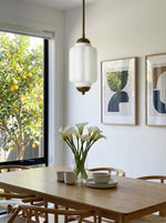 Bild in Gallery-Viewer laden, Vintage Glas Eloise Pendelleuchte