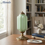 Load image into Gallery viewer, Eloise Scallop Glass Shade Vintage-Inspired Table Lamp for Bedroom and Living Room Accent Lighting