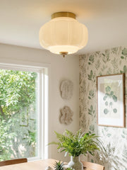 Retro Milk Semi Flush Mount Eloise Ceiling Light